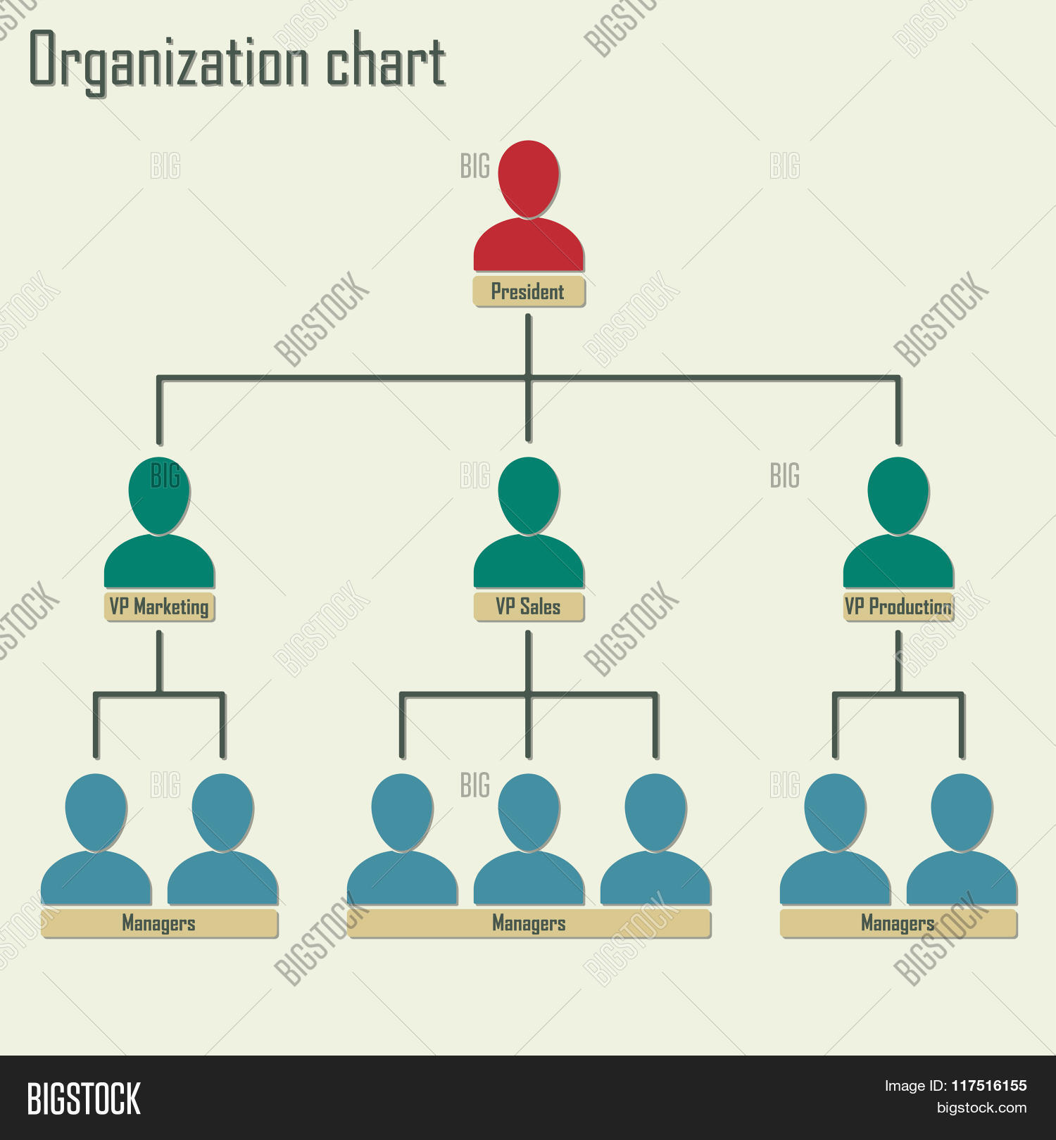 organization chart people icons vector photo bigstock corporate hierarchy chart