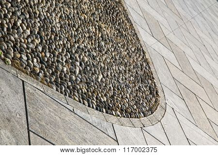 Near Mozzate  Italy  Varese Abstract   Pavement Of A Curch And Wall Marble