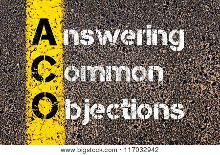 Business Acronym Aco Answering Common Objections