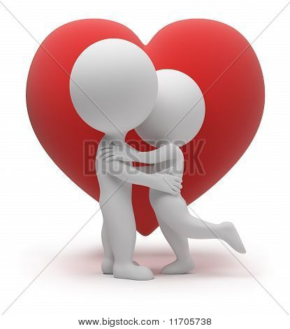 3D petit peuple - amour
