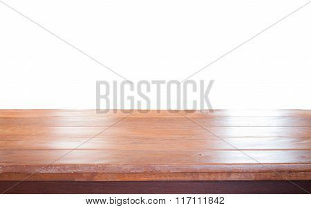 Old Empty Wooden Table Top