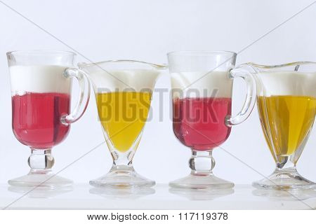 Jelly Made with Syrup, Cream And Gelatine
