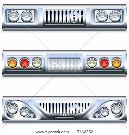 Vector Front And Rear Car Part