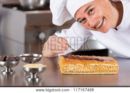 Pastry Chef Decorating