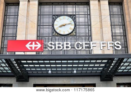 Sbb Logo, Geneva Railway Station