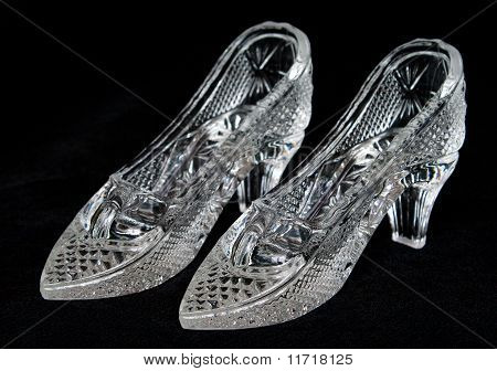 Die paar-Crystal-Schuhe