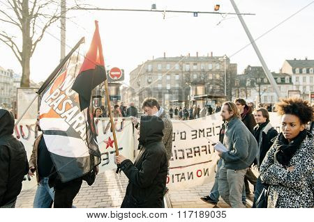 French Demonstration Against Government's State Of Emergency