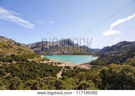Cuber lake in Tramuntana, Mallorca island, Spain