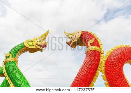 Heads Of Naka Statue