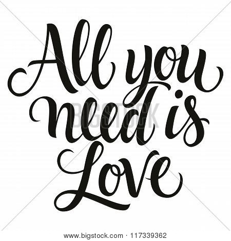 All You Need is Love