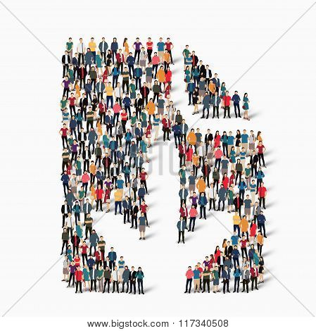 crowd people  shape  arrow direction