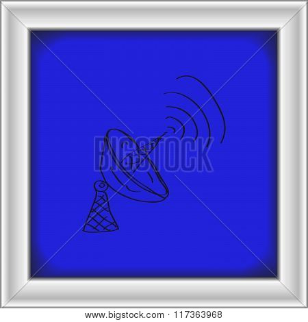 Simple Doodle Of A Satalite Dish