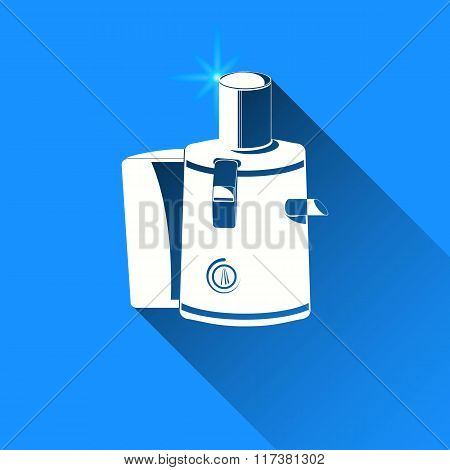 Juicer On Blue Background