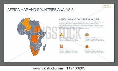 Africa map and countries analysis