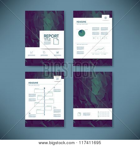 Business annual report template infographics data analysis layout for presentation. Finance icons an