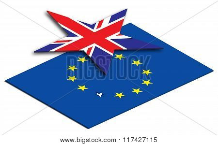 Brexit Eu Flag Leaving the European Union