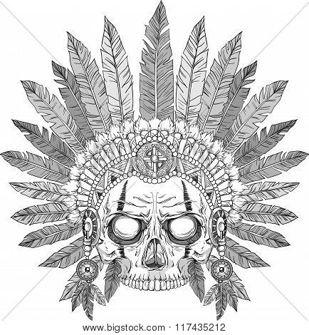 Indian Chief Skull