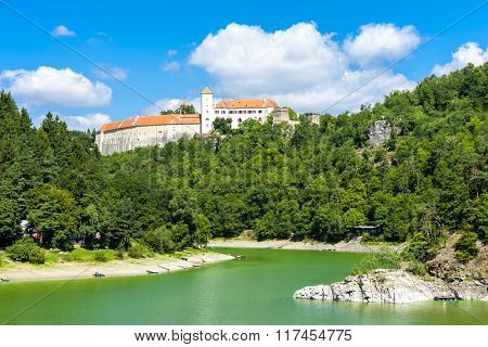 Bitov Castle with Vranovska Dam, Czech Republic