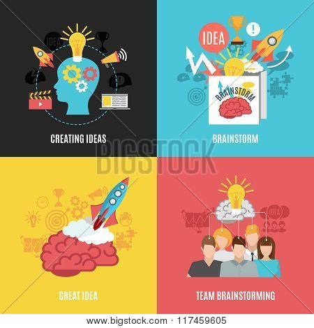 Set Of 2x2 Brainstorm Compositions
