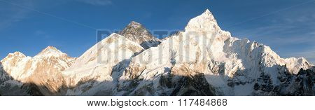 Panoramic View Of Mount Everest From Kala Patthar