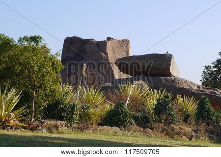Stone boulders of Hampi