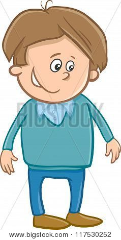 Cute Boy Character Cartoon