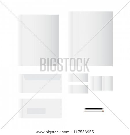 Blank White Stationery Template Design for Your Business | Modern Vector Design