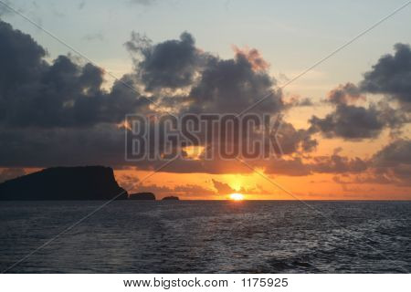 karibischen Sonnenuntergang