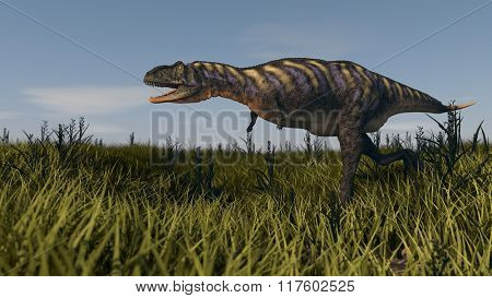 aucasaurus in grassland