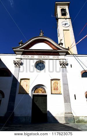 Caiello    The Old   Church  Closed Brick Tower  Italy  Lombardy
