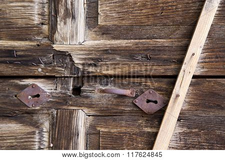 Closed Wood Door  Albizzate Italy