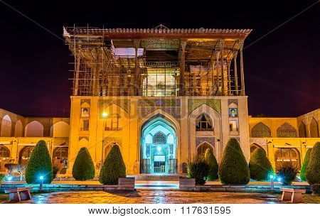 Ali Qapu Palace On Naqsh-e Jahan Square In Isfahan, Iran