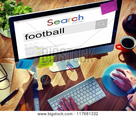 Football Ball Game Goal Hobby Match Plaing Sport Concept