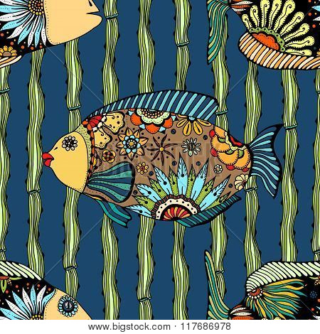 Background Of Abstract Fish