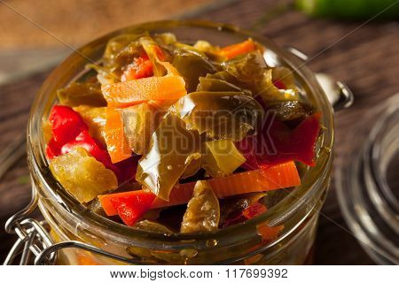 Spicy Homemade Pickled Giardiniera