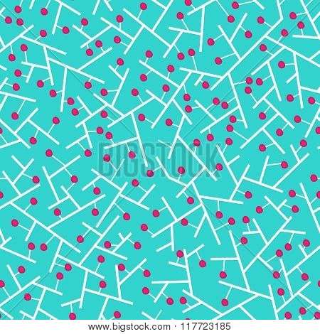 seamless abstract blue background cherry pattern desgin