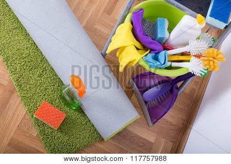 Carpet Cleaning Concept.