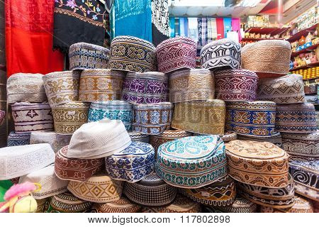 Traditional Omani Kuma Hats