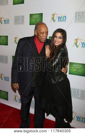 LOS ANGELES - FEB 10:  Quincy Jones, Xriss Jor at the 17th Annual Women's Image Awards at the Royce Hall on February 10, 2016 in Westwood, CA