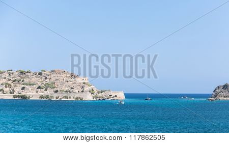 The island of Spinalonga ( Kalydon) in the north-eastern Crete. Greece 19.09.2015.