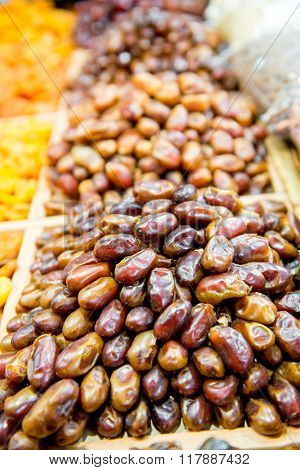 Background Of Dried Dates Fruit