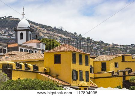 Promenade Of Funchal With The Castle Of Sao Tiago, Madeira (portugal)