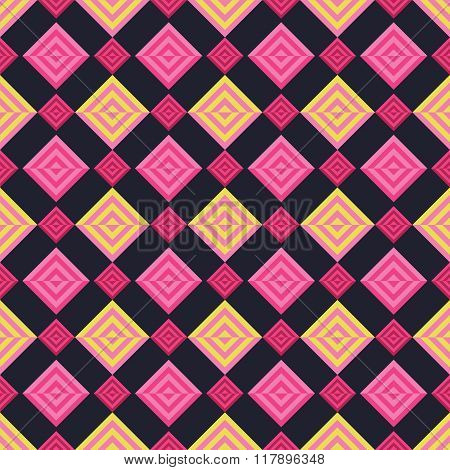 Seamless decorative vector background with abstract geometric pattern. Print. Repeating background.