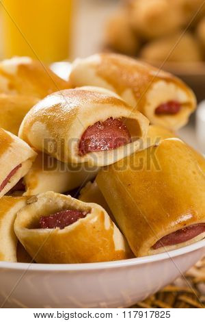 Sausage Baked Snacks. Brazilian Snacks.