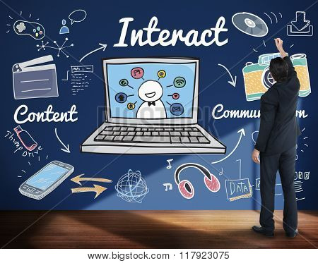 Interact Interaction Interactive Interacting Group Concept