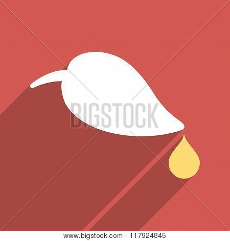 Ecology Flat Long Shadow Square Icon