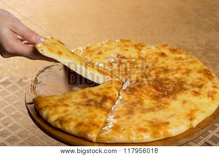 georgian khachapuri megruli with cheese