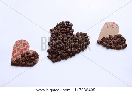 coffee beans and love