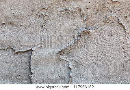 Plasterer Concrete On Wall Of House Construction