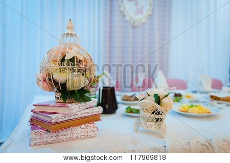 table set for wedding or another catered event dinner